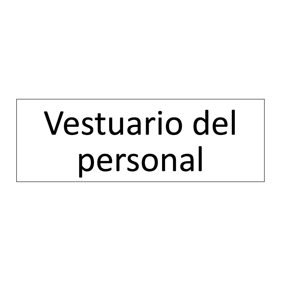 Vestuario del personal