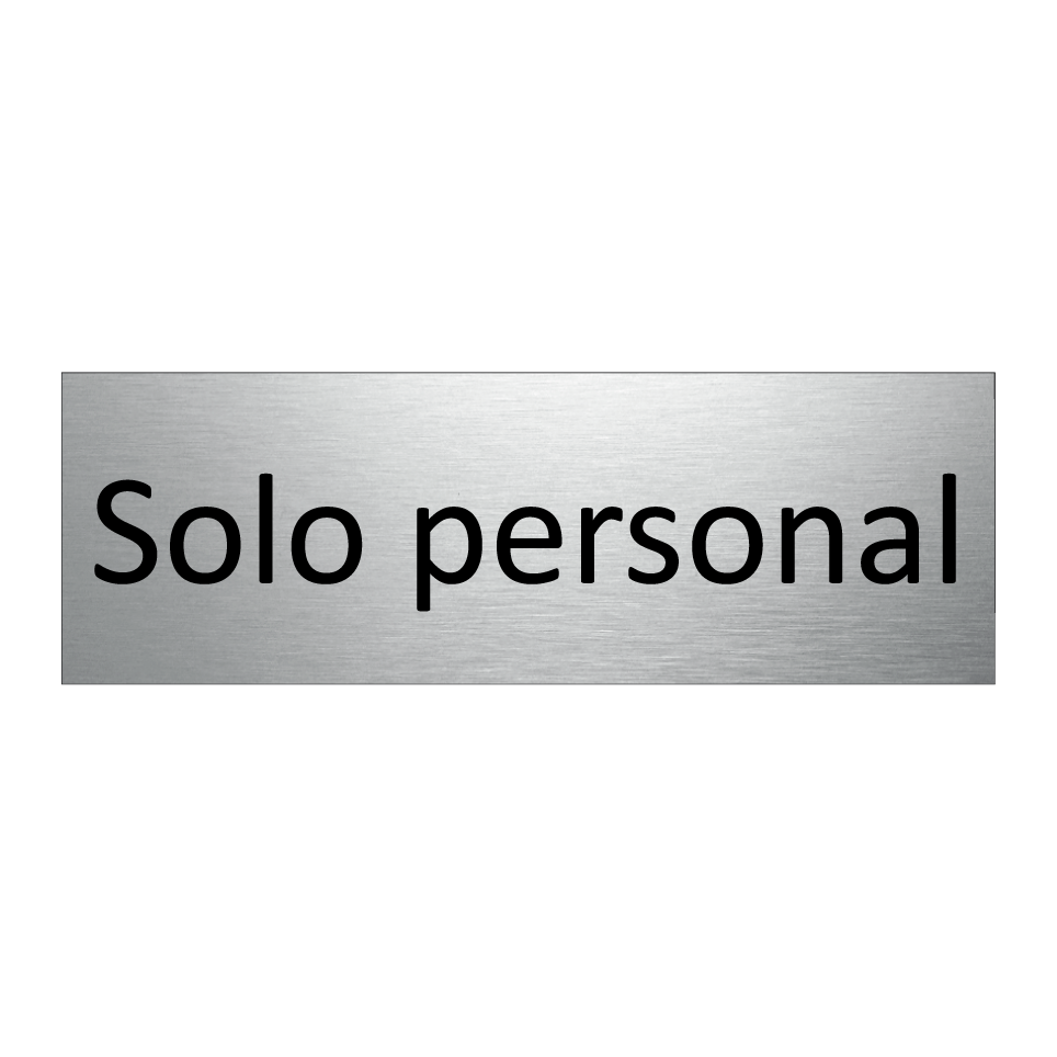 Solo personal