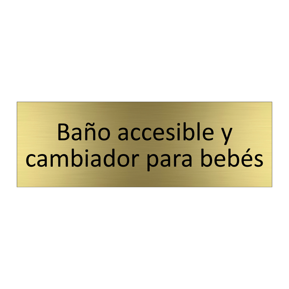 Baño accesible y cambiador para bebés