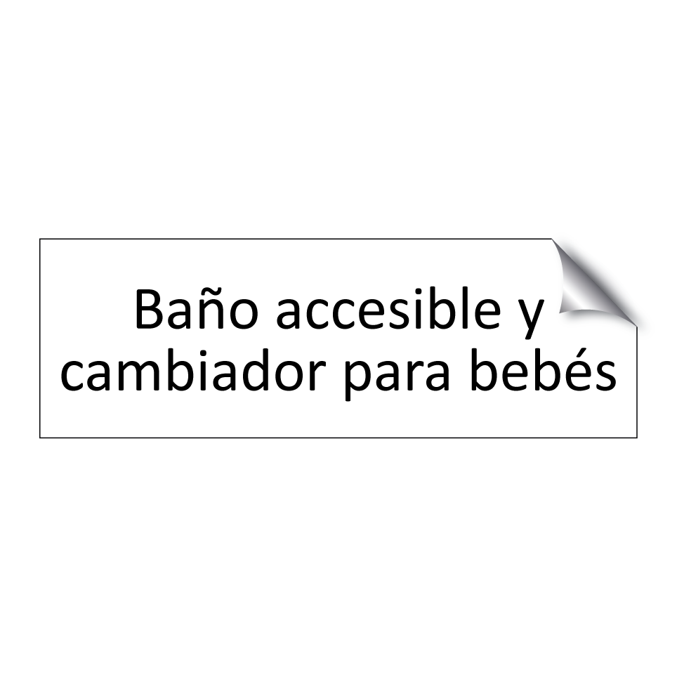 Baño accesible y cambiador para bebés