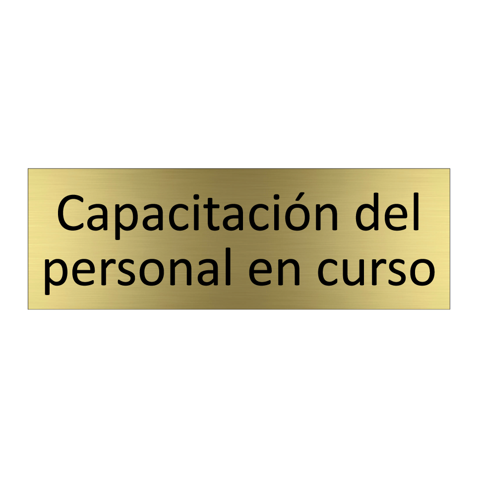 Capacitación del personal en curso