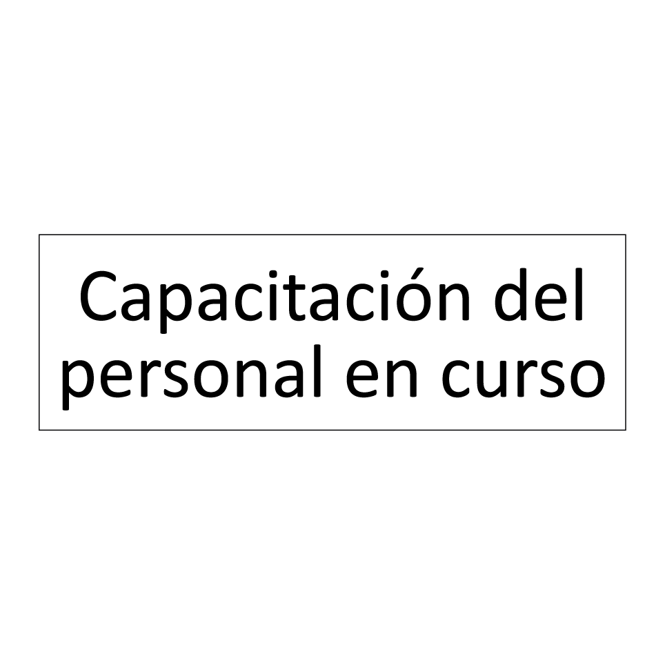 Capacitación del personal en curso