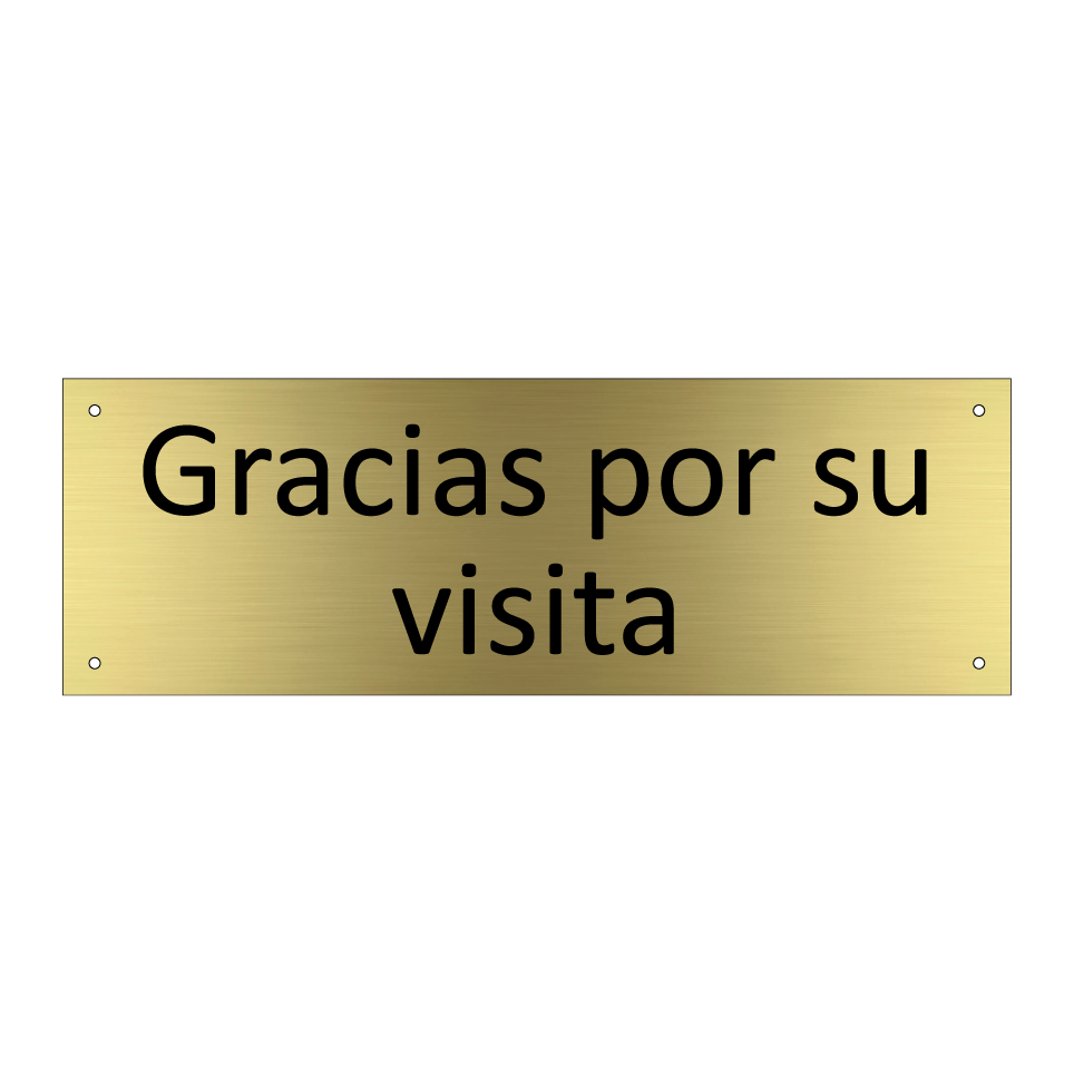 Gracias por su visita