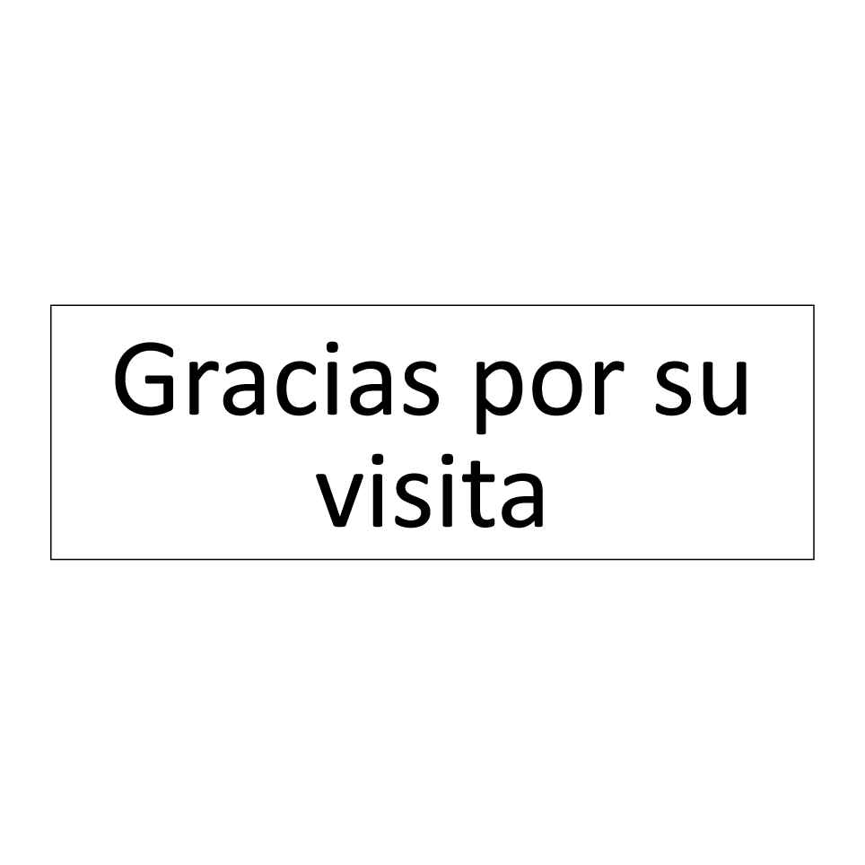 Gracias por su visita