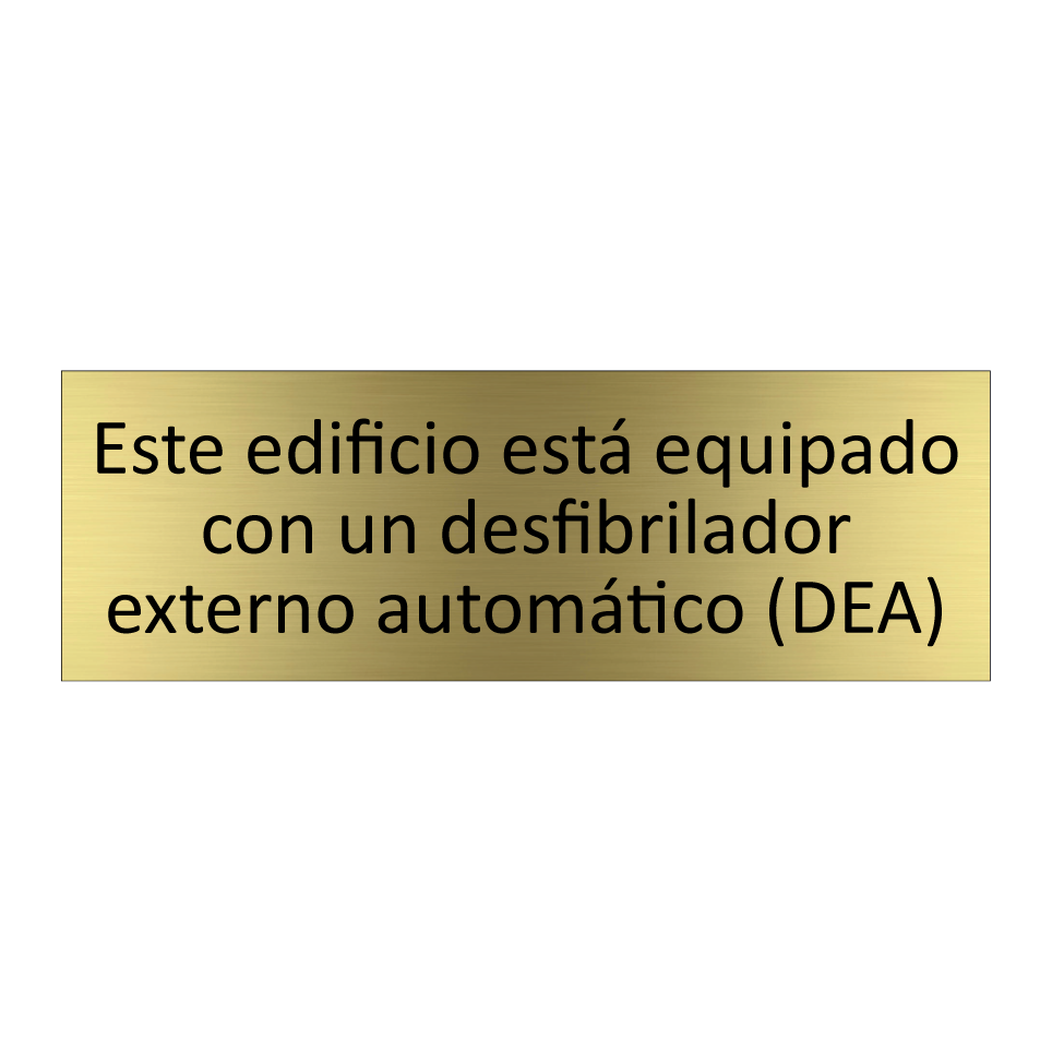 Este edificio está equipado con un desfibrilador externo automático (DEA)