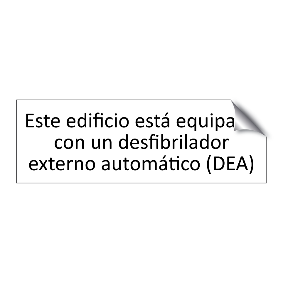 Este edificio está equipado con un desfibrilador externo automático (DEA)