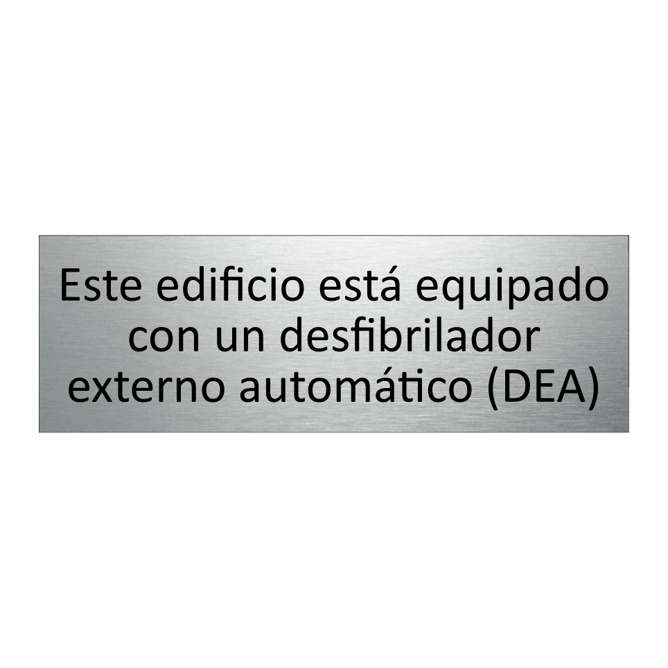 Este edificio está equipado con un desfibrilador externo automático (DEA)