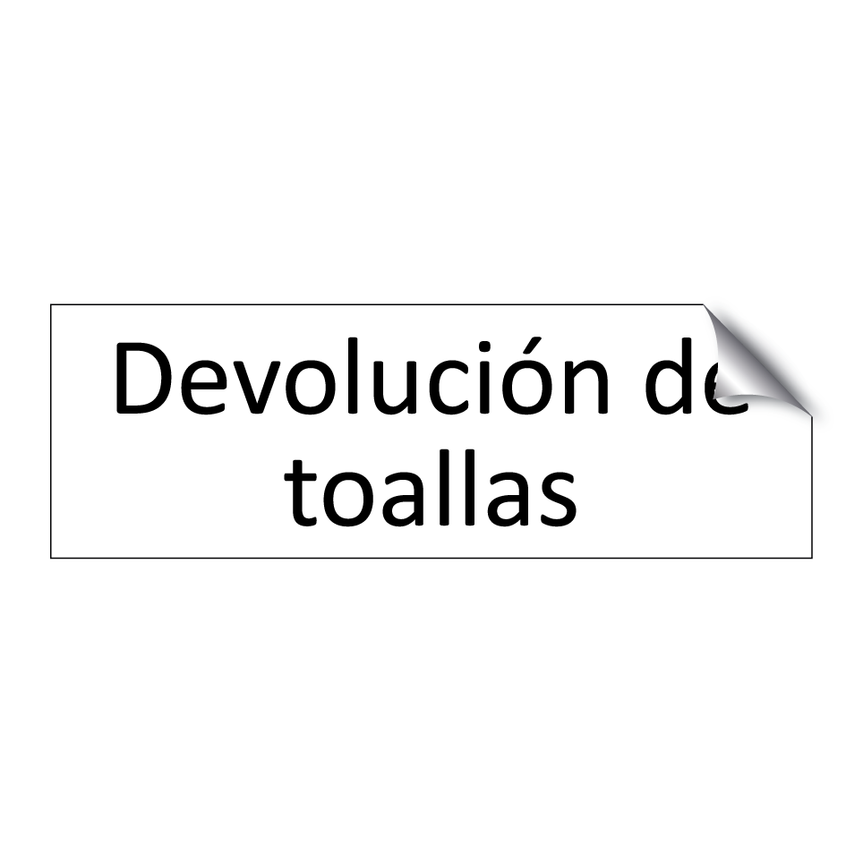 Devolución de toallas