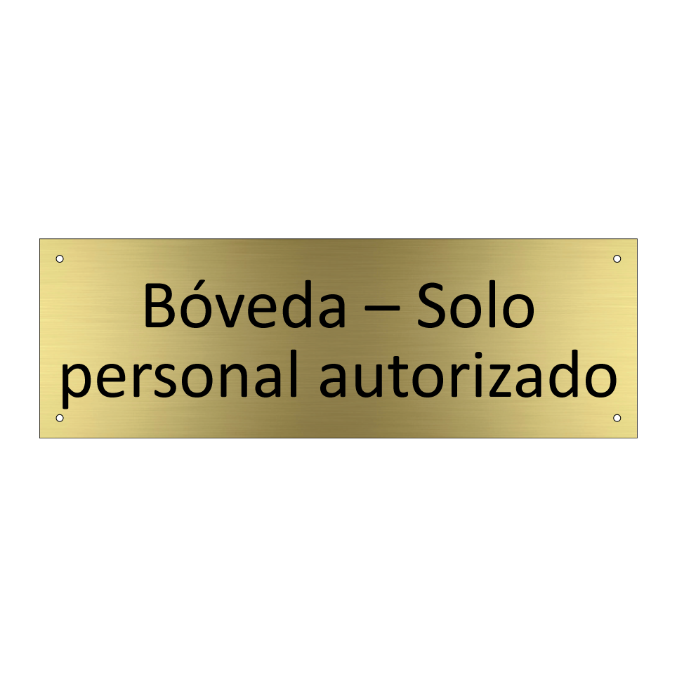 Bóveda – Solo personal autorizado