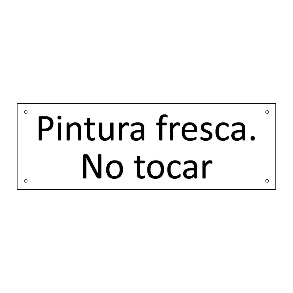 Pintura fresca. No tocar
