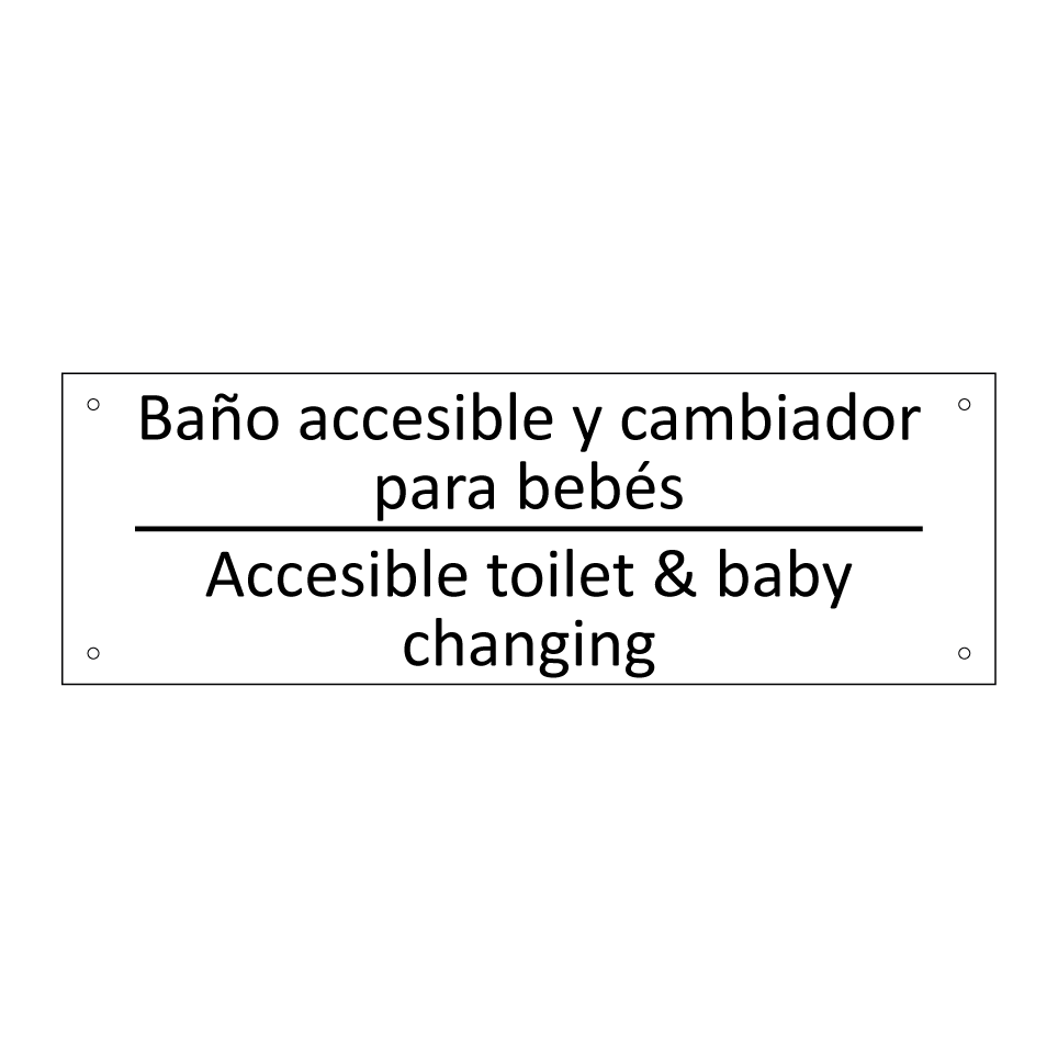 Baño accesible y cambiador /.../ - Accesible toilet & baby /.../