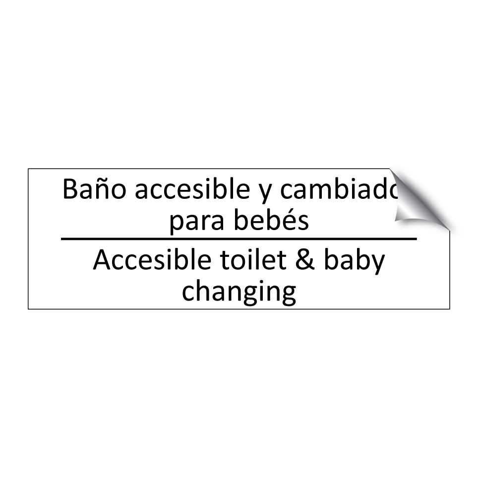 Baño accesible y cambiador /.../ - Accesible toilet & baby /.../