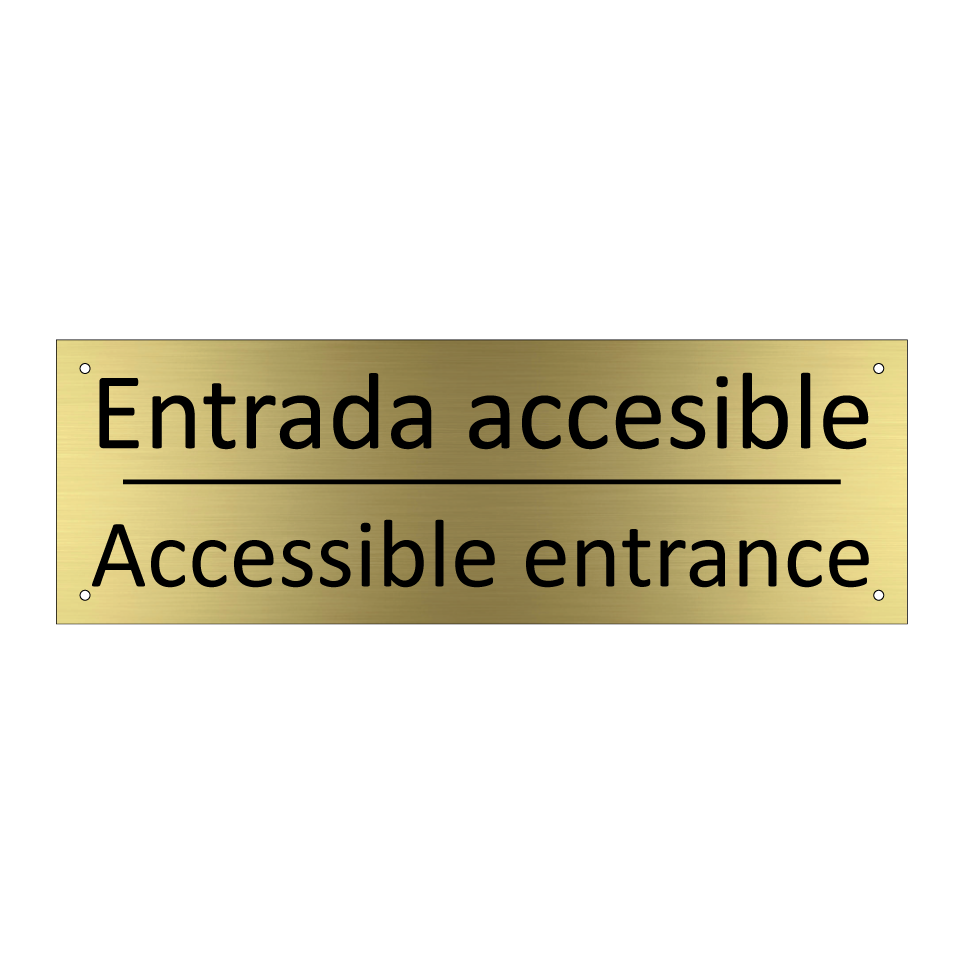 Entrada accesible - Accessible entrance