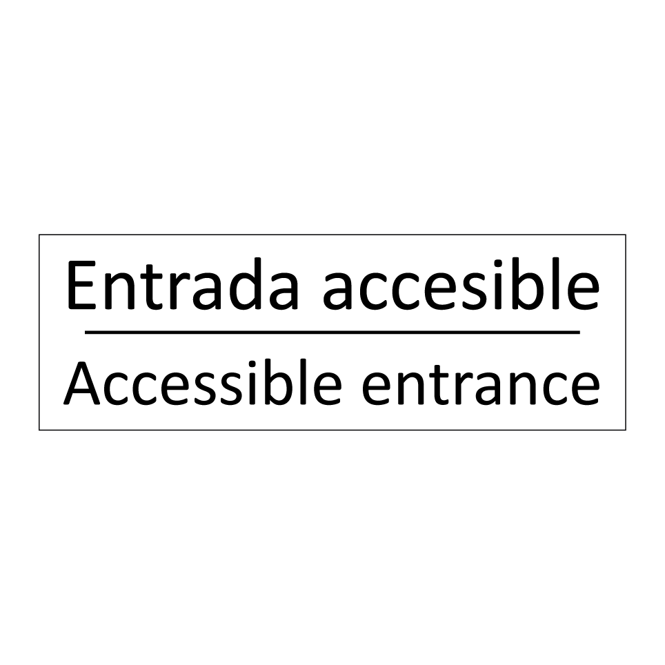 Entrada accesible - Accessible entrance