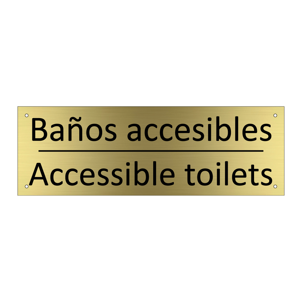 Baños accesibles - Accessible toilets