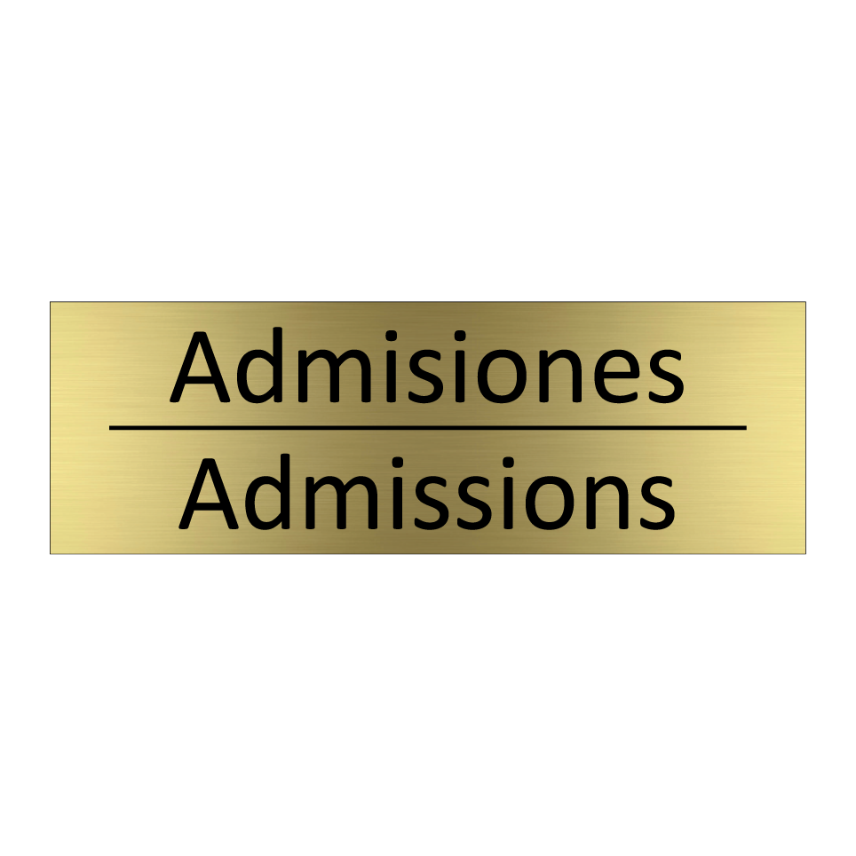 Admisiones - Admissions