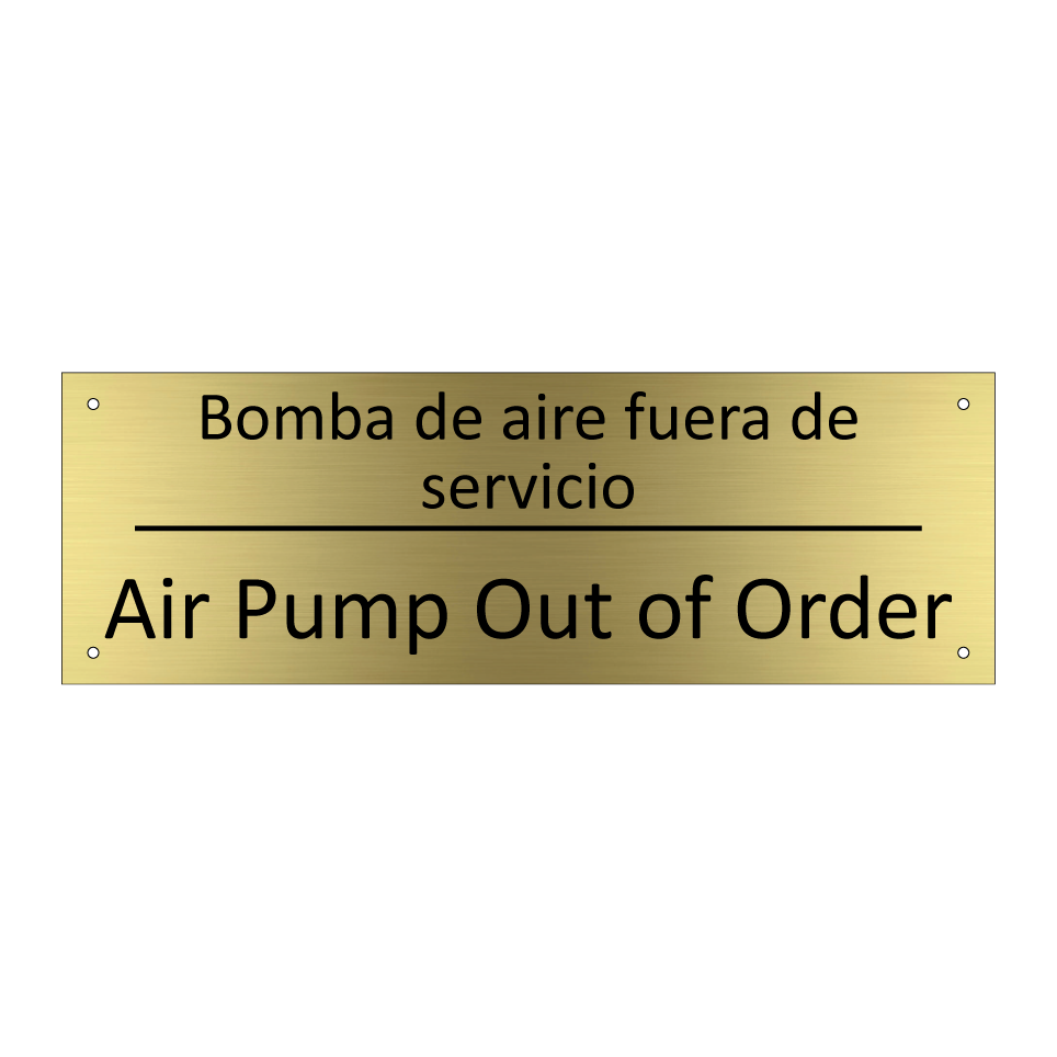 Bomba de aire fuera de /.../ - Air Pump Out of Order