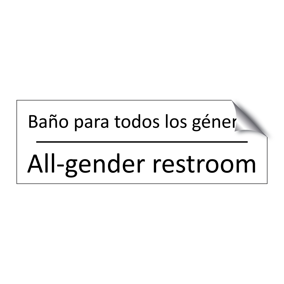 Baño para todos los géneros - All-gender restroom