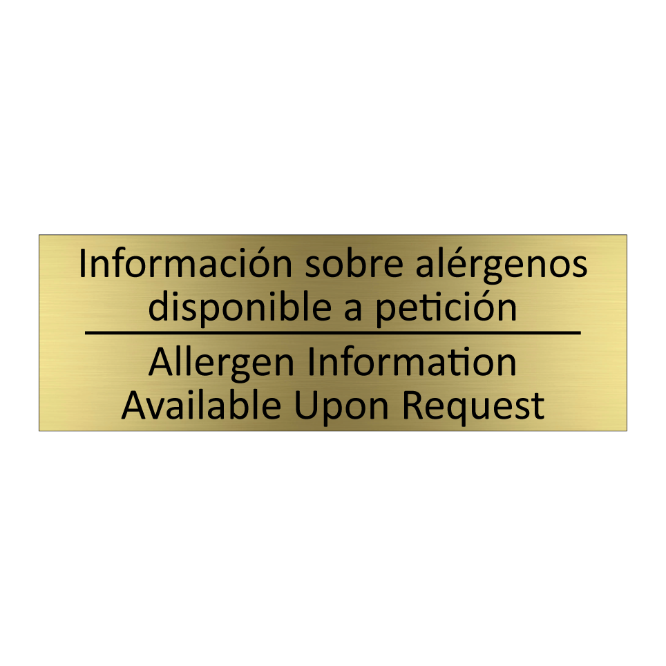 Información sobre alérgenos /.../ - Allergen Information /.../