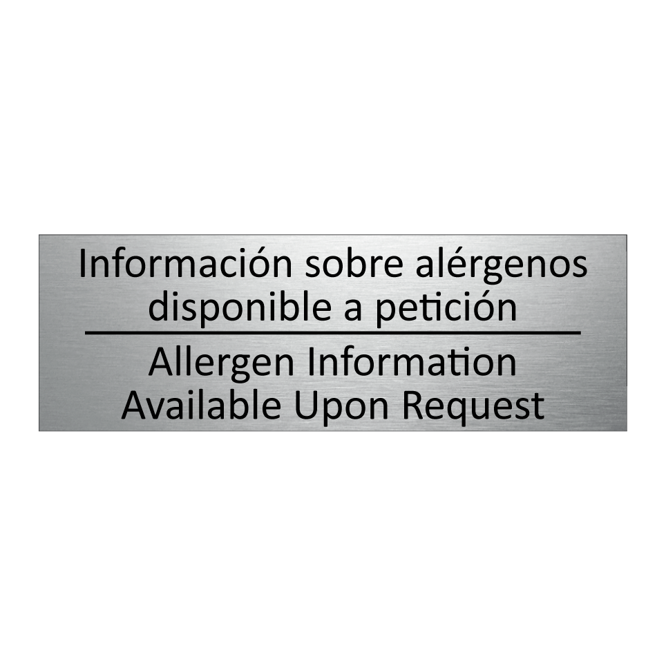 Información sobre alérgenos /.../ - Allergen Information /.../