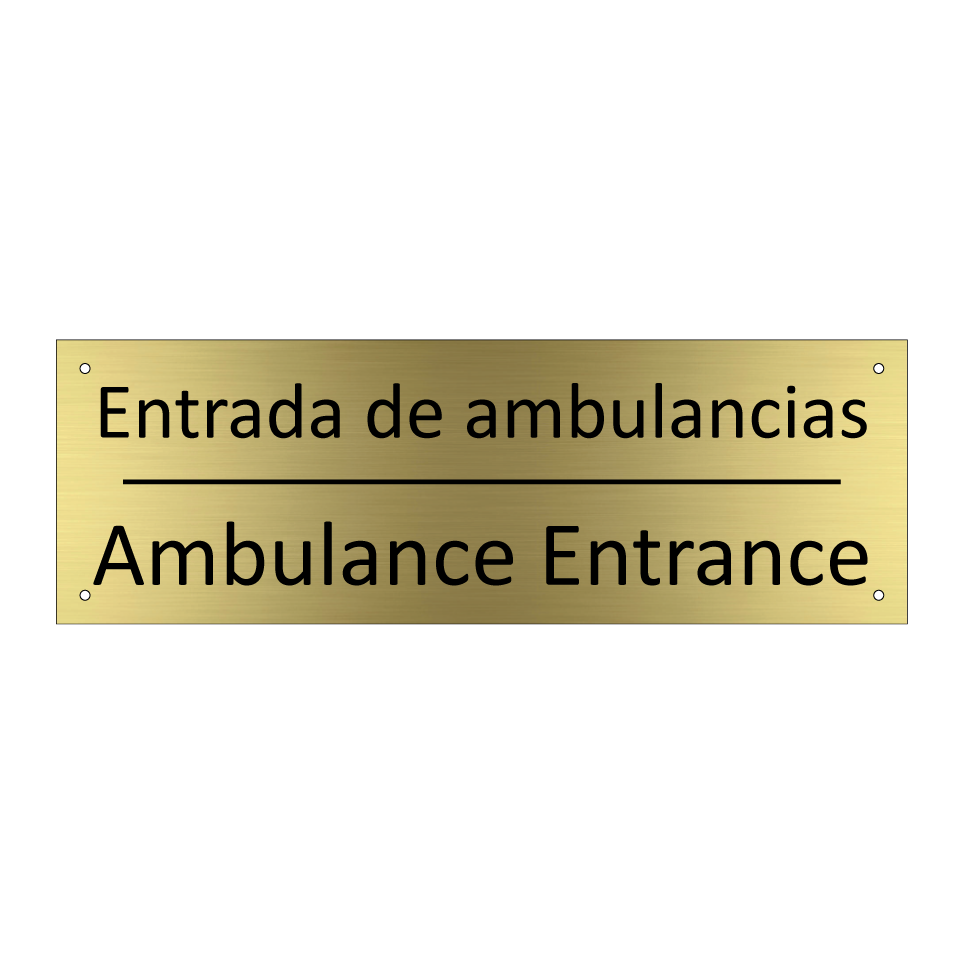 Entrada de ambulancias - Ambulance Entrance