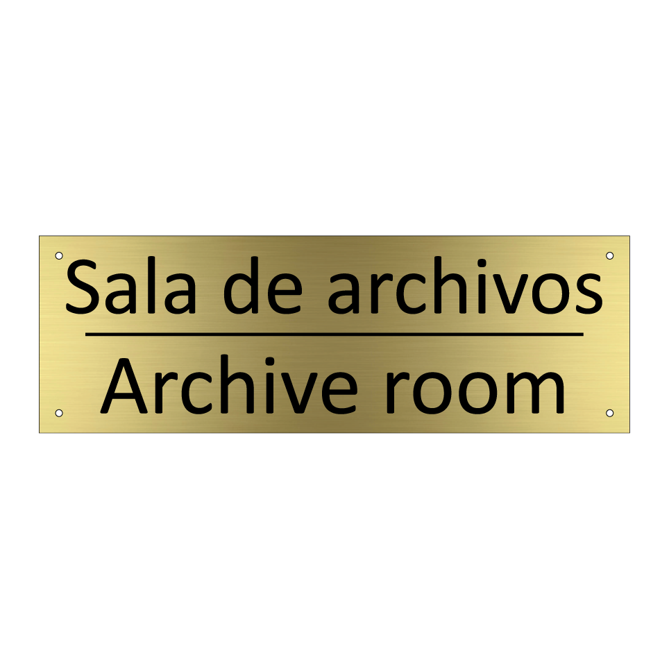 Sala de archivos - Archive room