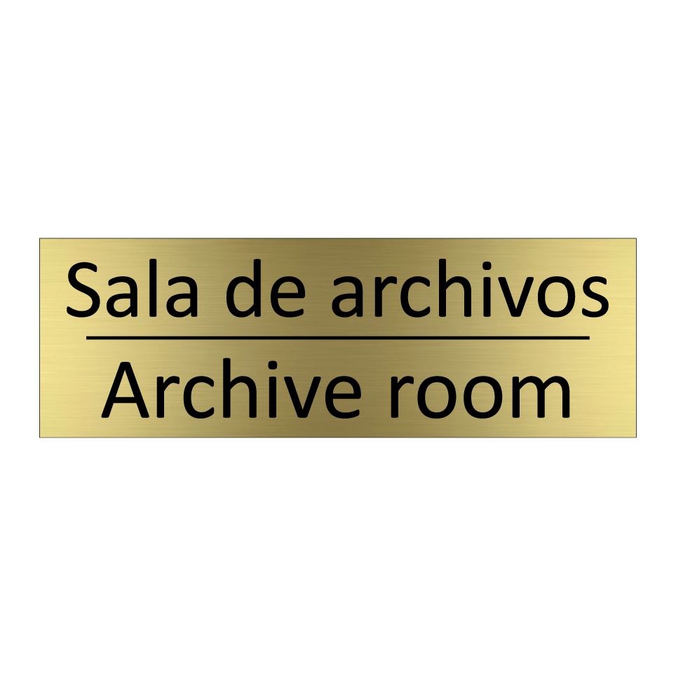 Sala de archivos - Archive room