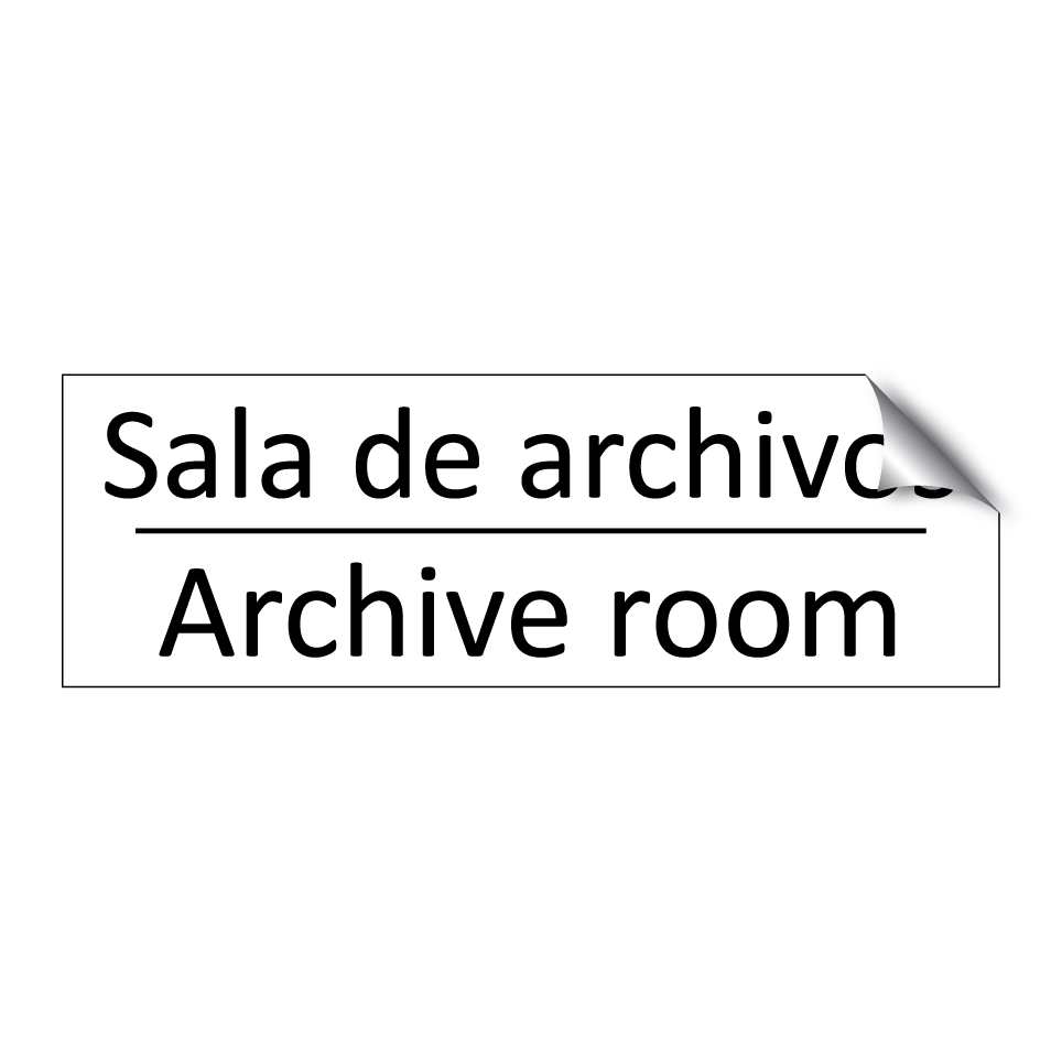 Sala de archivos - Archive room