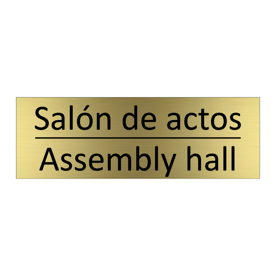 Salón de actos - Assembly hall
