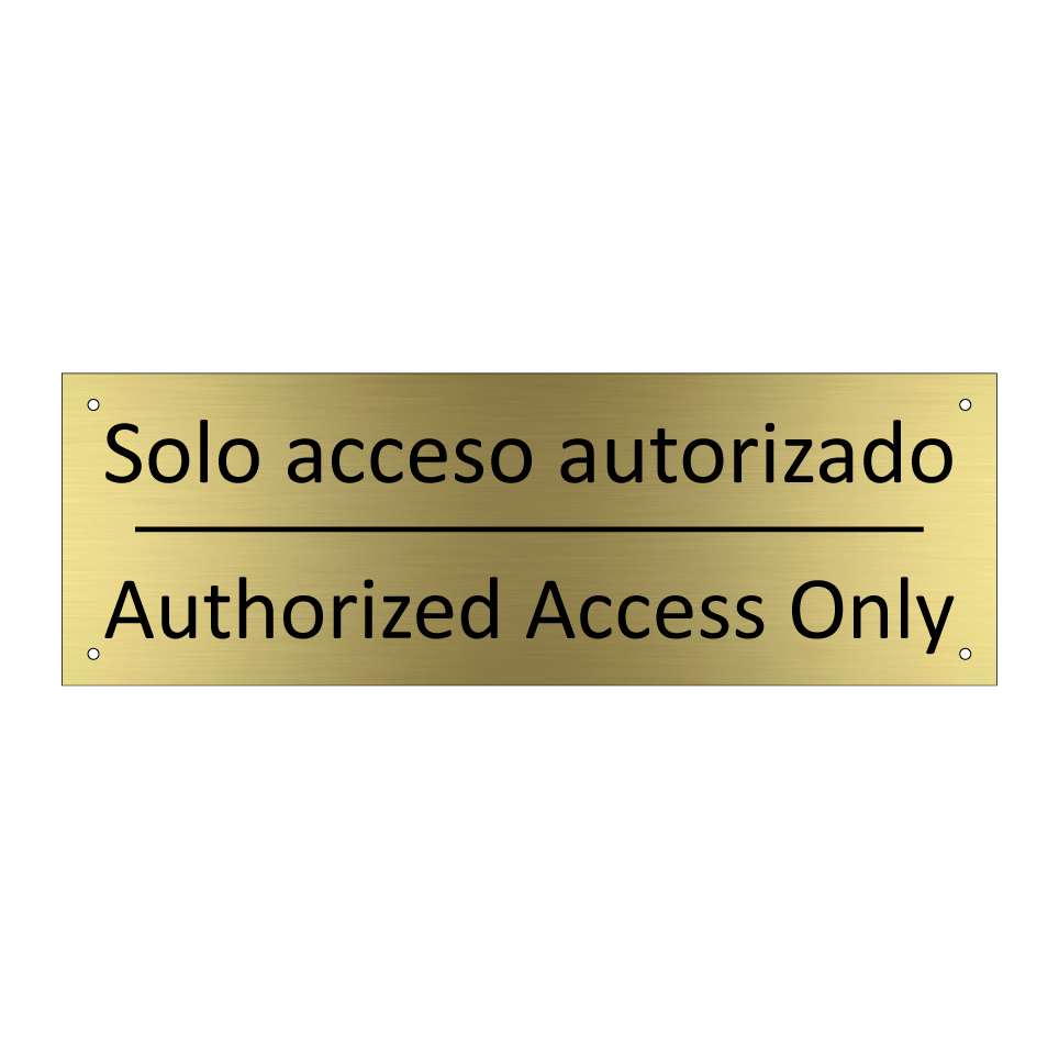 Solo acceso autorizado - Authorized Access Only