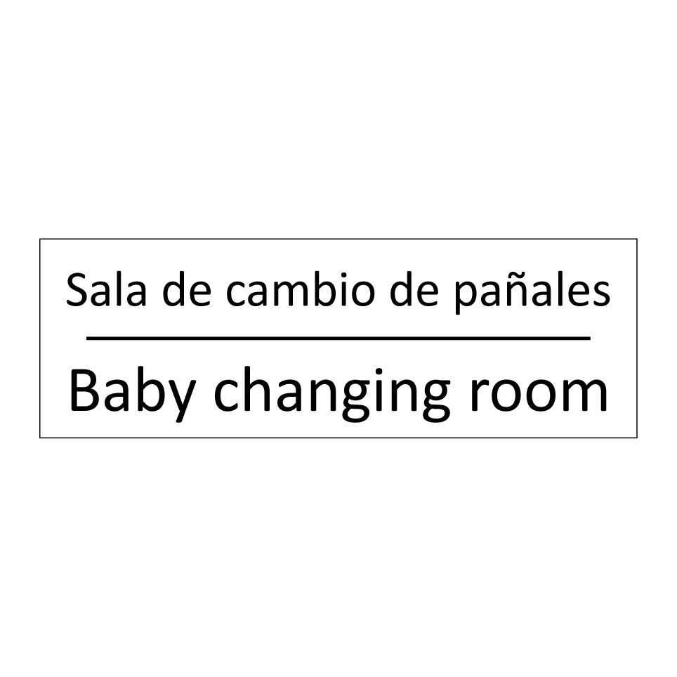Sala de cambio de pañales - Baby changing room