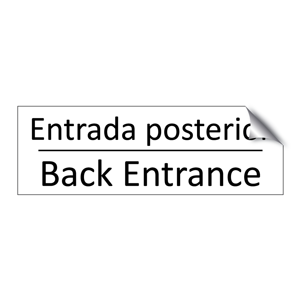Entrada posterior - Back Entrance