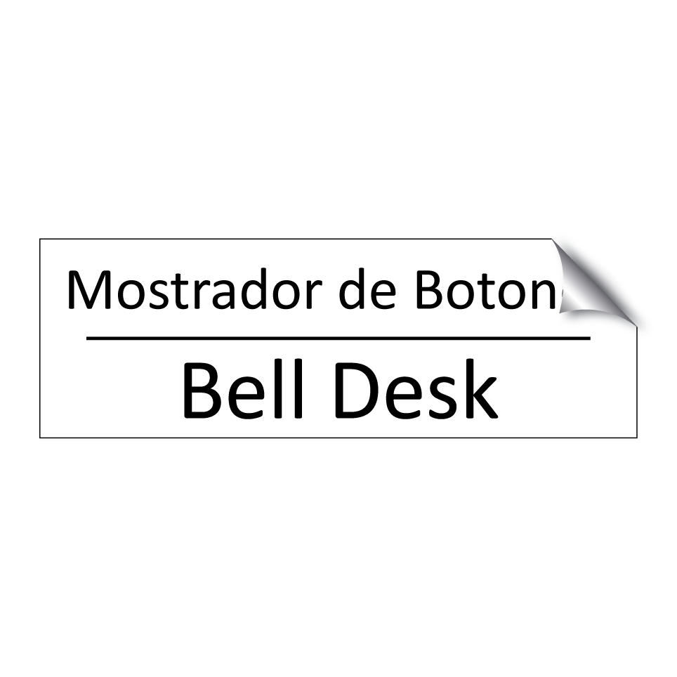 Mostrador de Botones - Bell Desk