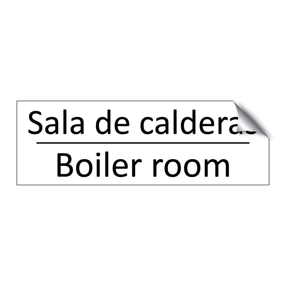 Sala de calderas - Boiler room