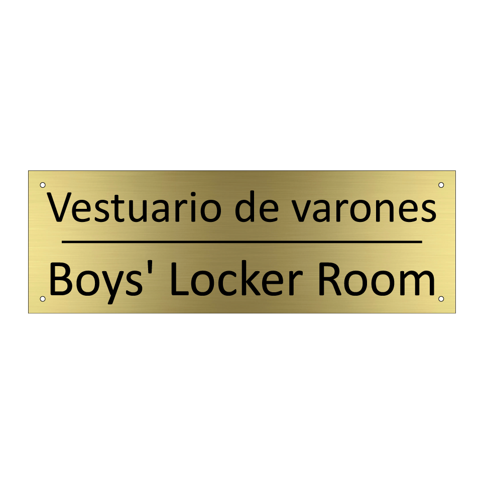 Vestuario de varones - Boys' Locker Room