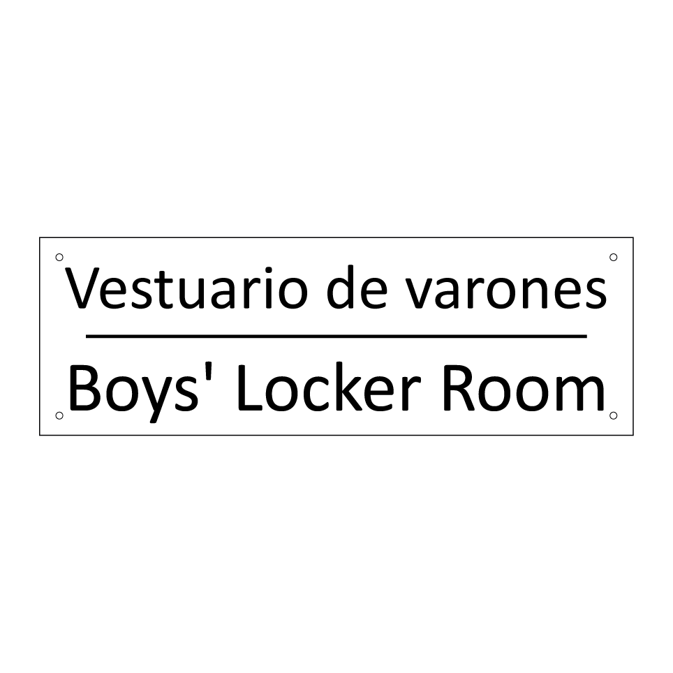 Vestuario de varones - Boys' Locker Room