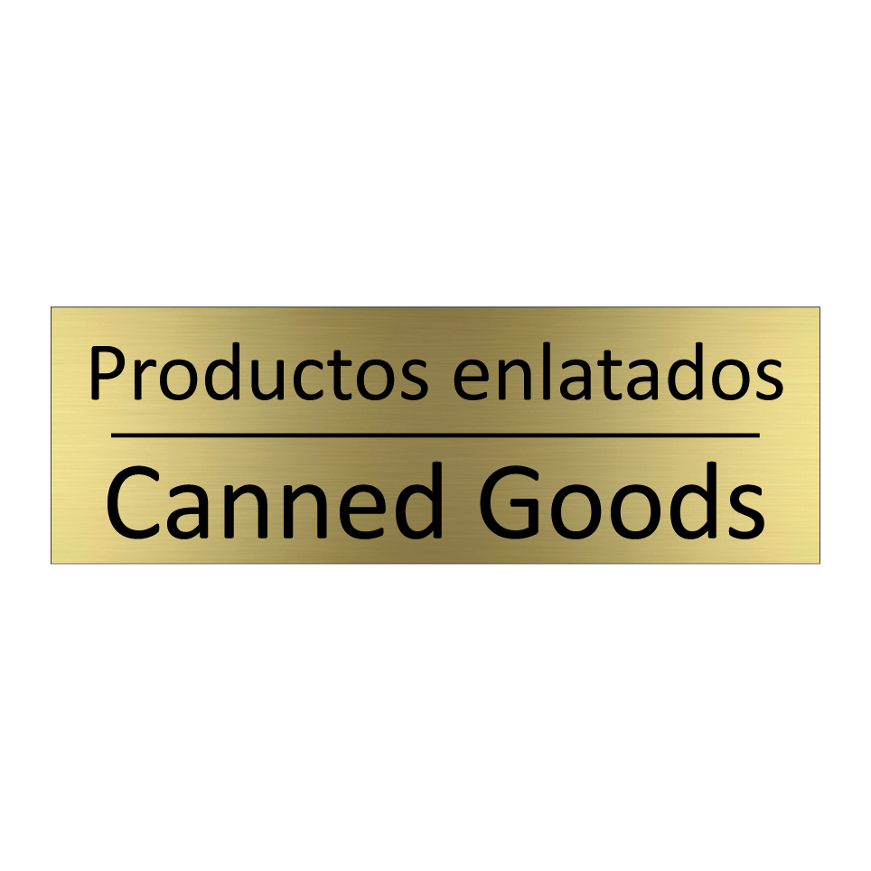 Productos enlatados - Canned Goods
