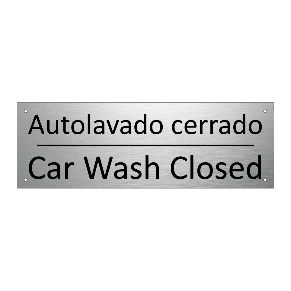 Autolavado cerrado - Car Wash Closed