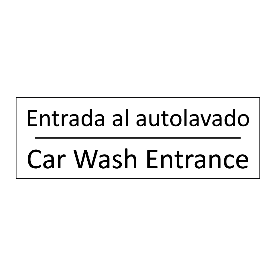 Entrada al autolavado - Car Wash Entrance