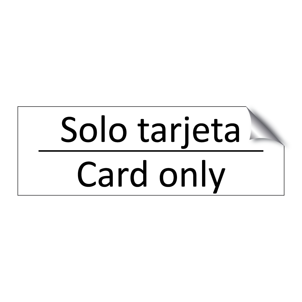 Solo tarjeta - Card only