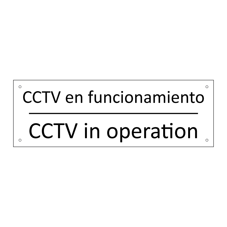 CCTV en funcionamiento - CCTV in operation
