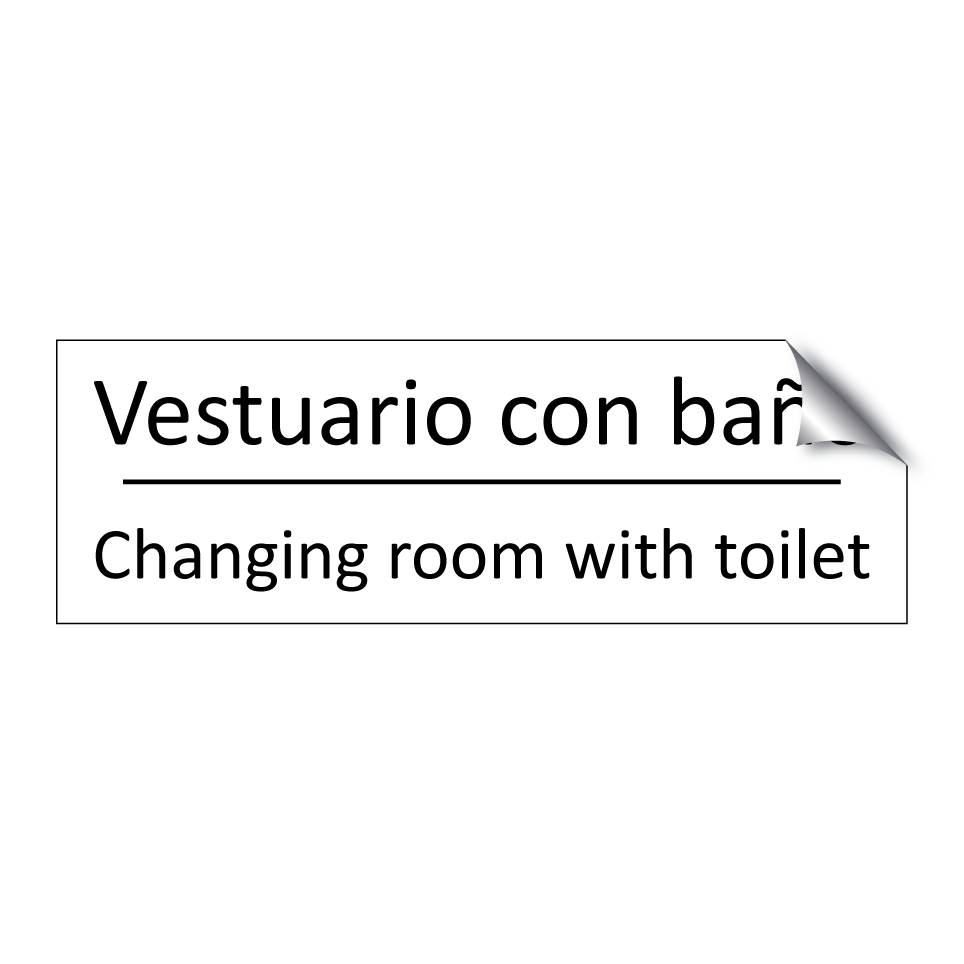 Vestuario con baño - Changing room with toilet