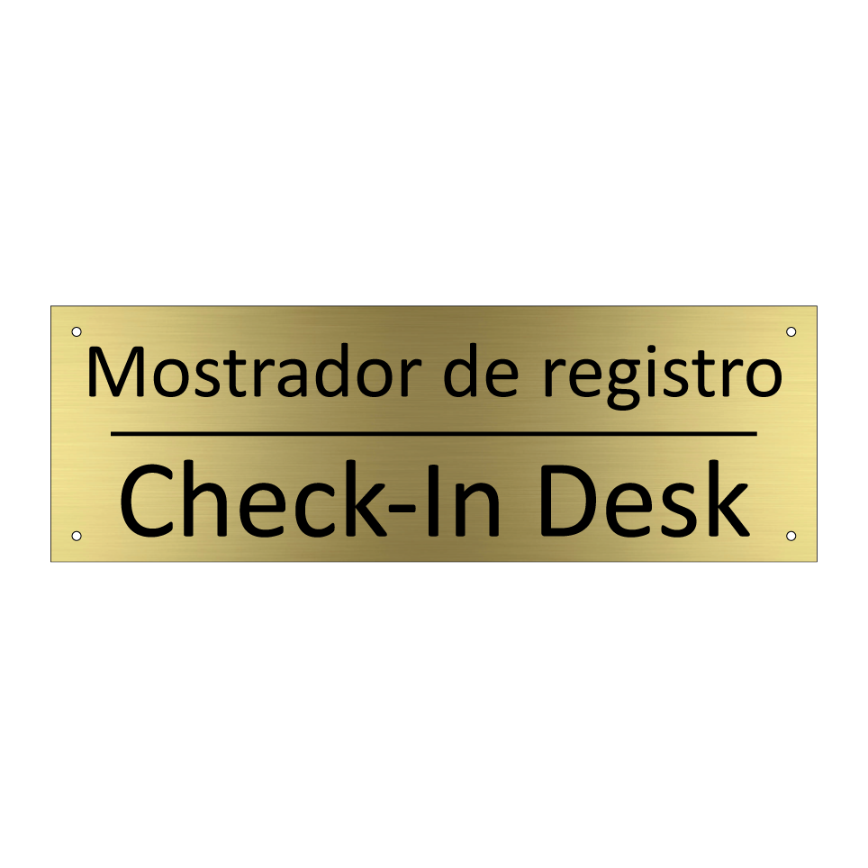 Mostrador de registro - Check-In Desk