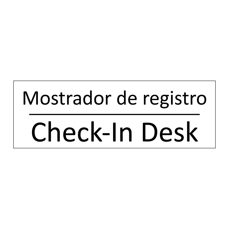 Mostrador de registro - Check-In Desk