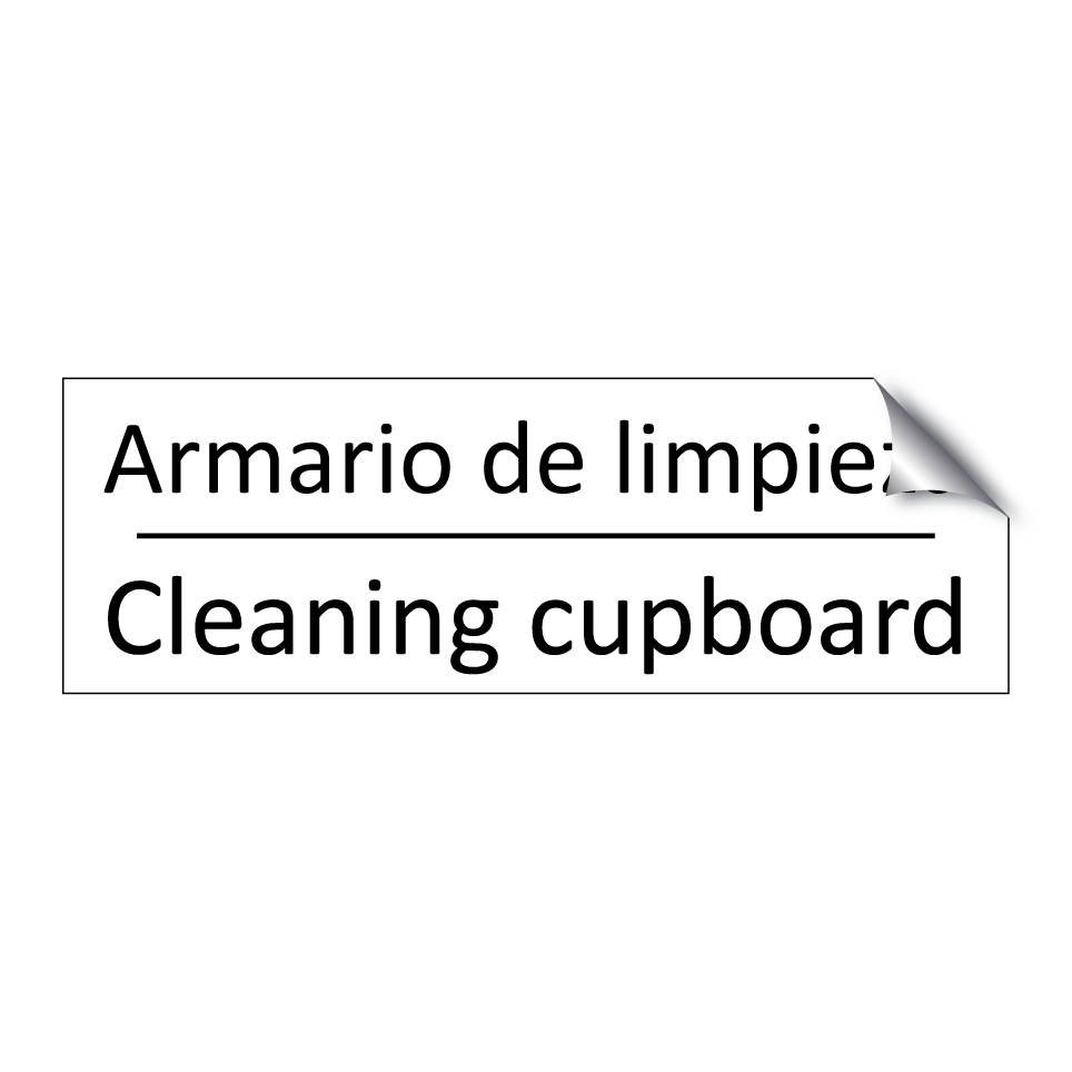 Armario de limpieza - Cleaning cupboard
