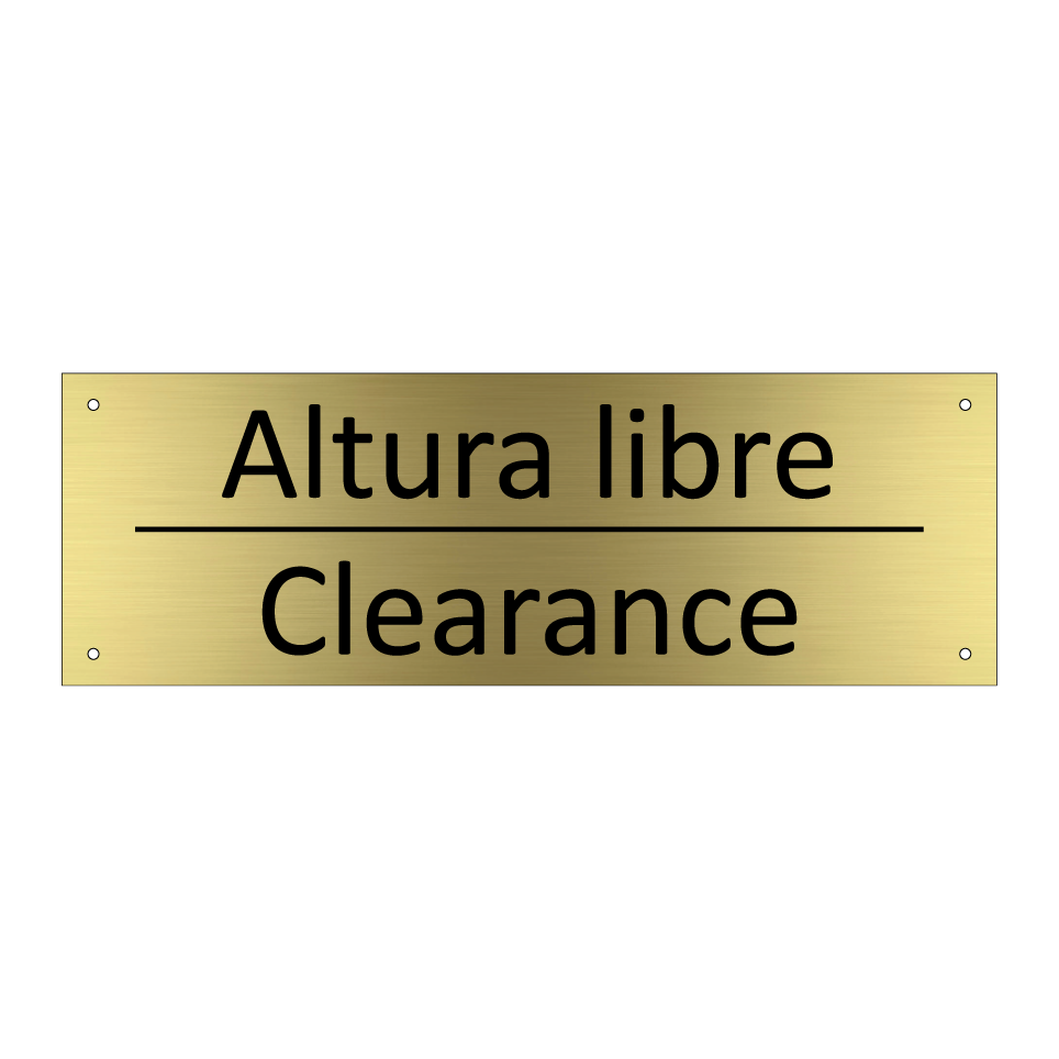 Altura libre - Clearance