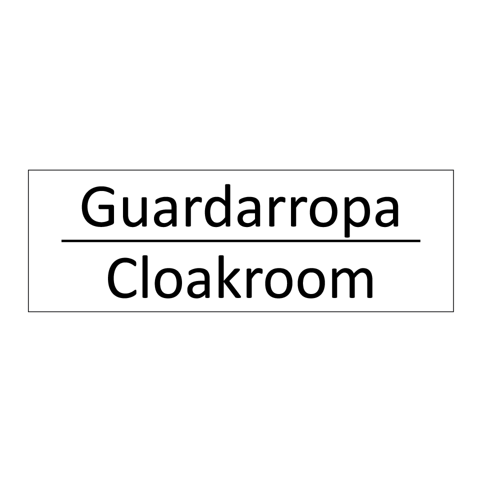 Guardarropa - Cloakroom