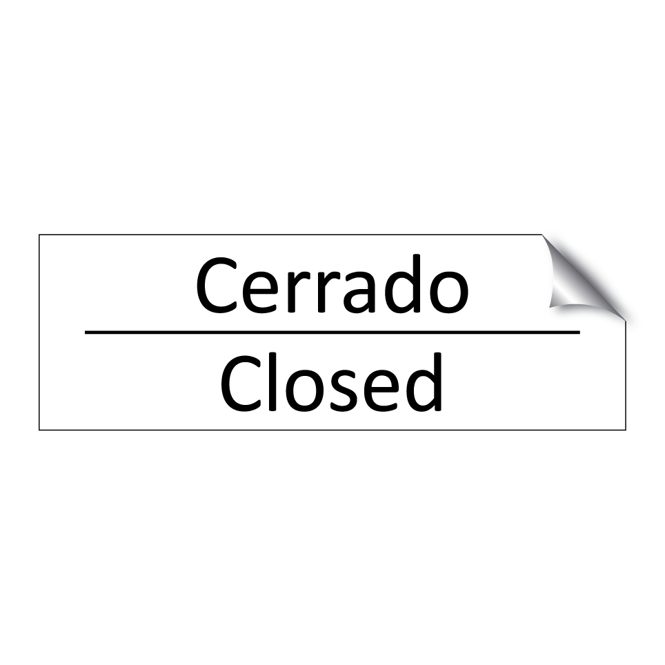 Cerrado - Closed