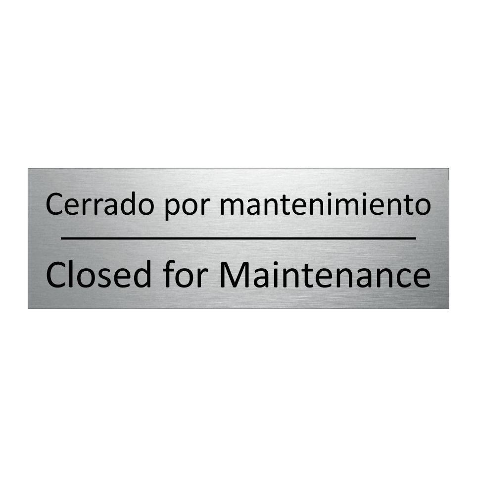Cerrado por mantenimiento - Closed for Maintenance