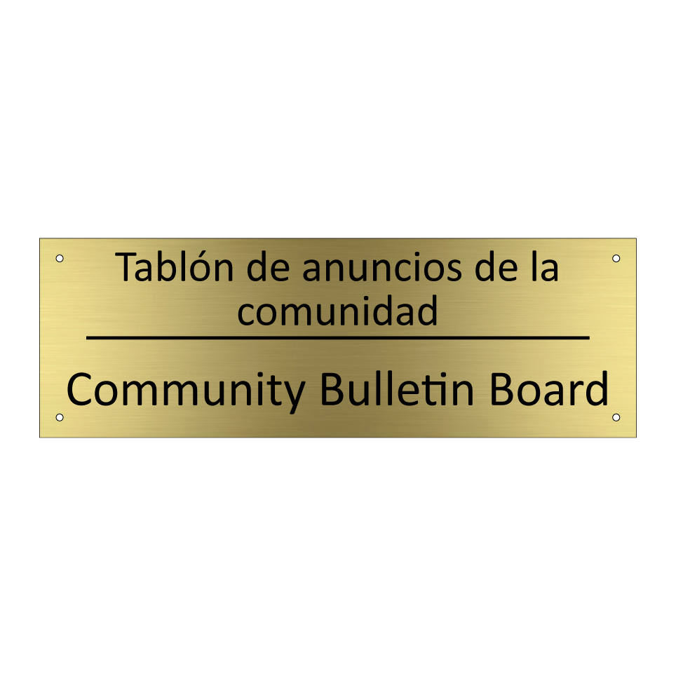 Tablón de anuncios de la /.../ - Community Bulletin Board